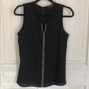 Jeweled black tank